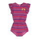 Playsuit Multicolor Stripe Rasberry