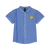 Shirt Smiley And Side Stripe Mid Blue