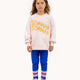 Stripes Shiny Leggings Ultramarine