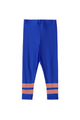 Stripes Shiny Leggings Ultramarine