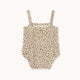 Animal Print Rib Sleevless Body Light Cream