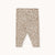 Animal Print Rib Baby Pant Light Cream