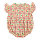 Cherries Sleevless Baby Romper Light Yellow