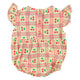 Cherries Sleevless Baby Romper Light Yellow