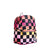 Kane Double Pocket Backpack Pink Checkboard