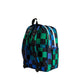 Kane Double Pocket Backpack Blue Checkboard