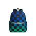 Kane Double Pocket Backpack Blue Checkboard