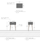 Single Bed Side Table Dark Grey