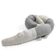 Sebra Knitted Cushion Sleepy Croc, Elephant Grey