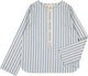Oncle Shirt Stripe White Blue