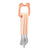THE COTTON CLOUD Cutlery Set With Loop Tangerine