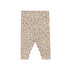 Animal Print Rib Baby Pant Light Cream