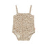 Animal Print Rib Sleevless Body Light Cream
