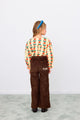 Apples Buttoned Blouse Dusty Yellow