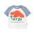 TINYCOTTONS Red Dog Graphic Baby Tee Off White available at smol