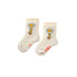 Daisies Medium Height Socks Light Cream