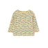 Mini Apples AOP Rib Baby Tee Mellow Yellow
