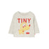 Puppy Graphic Baby Tee Light Cream Heather