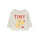 TINY COTTONS Puppy Graphic Baby Tee Light Cream Heather