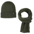 Berwyn Beanie and Midway Scarf Set Dark Green