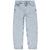 Light blue jeans on a white background