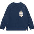 Raglan Mockneck Cardigan Navy