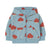 Mushrooms Baby Hoodie Base Denim Blue