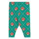 Mushrooms Baby Leggings Base Dark Emerald