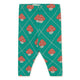 Mushrooms Baby Leggings Base Dark Emerald