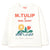 Tulip & Daisy Graphic Sleeve Tee Base Off White