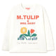 Tulip & Daisy Graphic Sleeve Tee Base Off White