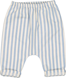 Jungle Trousers Stripe White Blue