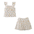 Cassandra Sweetheart Neckline Top and Ribbed Skort Set