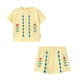 Diamonds Graphic Baby Set Dusty Yellow