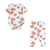 Blossoms Rib Set Ice Blue
