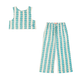 Blue Flowers Set Off White