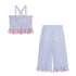 Loukini Set Popelin Blue Seaside Stripes
