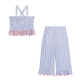 Loukini Set Popelin Blue Seaside Stripes