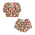 Red Roses Set Ecru