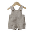 Linen Short Dungarees Natural