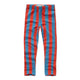 Winter Legging Blue Red Stripe Vivid Red