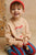 Winter Legging Blue Red Stripe Vivid Red