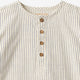 WHEAT Bjork Shirt Dark Blue Stripe, available at SMOL, Beirut