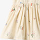 WHEAT Sienna Pinafore Dress Ivory Embroidery Flowers, SMOL-BEIRUT
