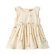 WHEAT Sienna Pinafore Dress Ivory Embroidery Flowers, SMOL-BEIRUT