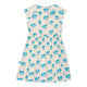 Sail Collar Sundress Turquoise