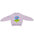 Purple Sweatshirt With Flowers