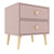 Double Bed Side Table Pink