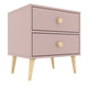 Double Bed Side Table Pink