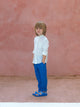 Linen Trousers Strong Blue